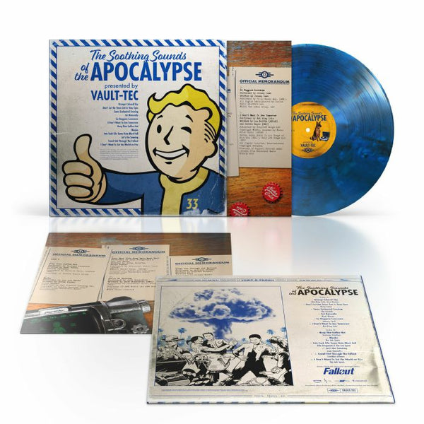 VARIOUS Fallout: The Soothing Sounds Of The Apocalypse (Soundtrack) Lakeshore US Format: blue smokey vinyl LP + insert - punk to funk heaven