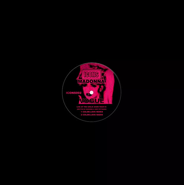 Vogue (Hot Pink Vinyl) Artist MADONNA Format:12" Vinyl Label:ICONS usa import - punk to funk heaven