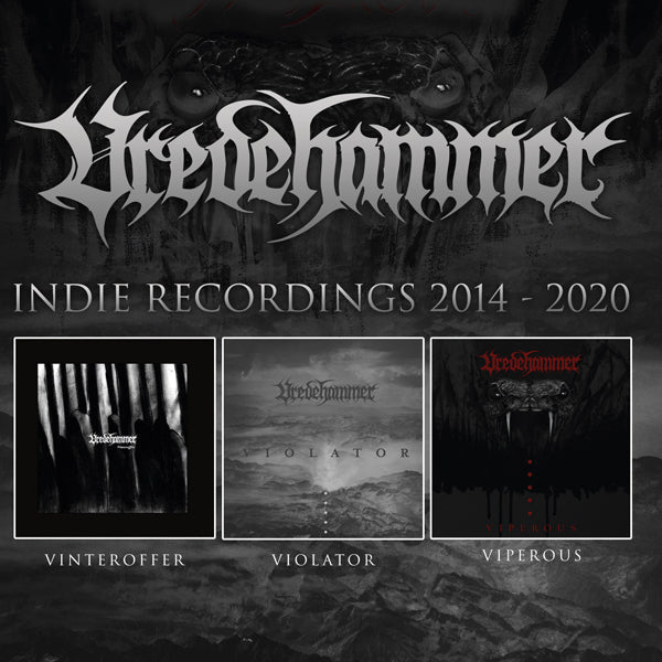 VREDEHAMMER INDIE RECORDINGS 2014 - 2020 (3CD) Compact Disc - 3 CD Box Set - punk to funk heaven