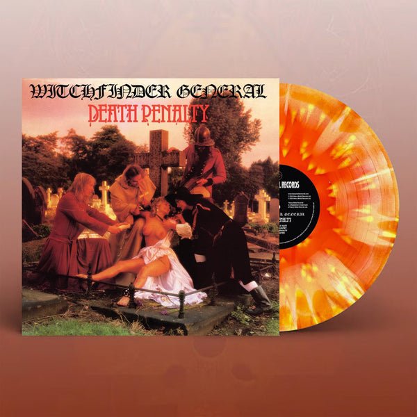 WITCHFINDER GENERAL DEATH PENALTY (ORANGE W/ YELLOW SPLATTER VINYL) VINYL LP - punk to funk heaven