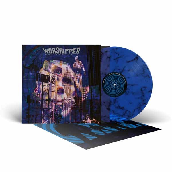 WORSHIPPER ONE WAY TRIP (BLUE/BLACK MARBLE VINYL) VINYL LP - punk to funk heaven