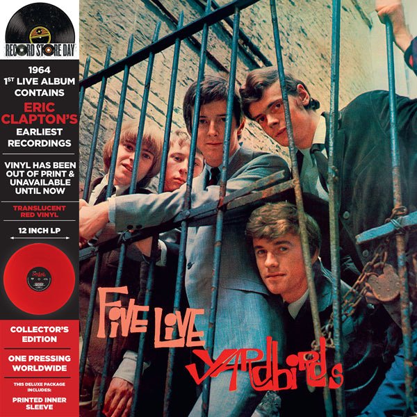 YARDBIRDS, THE 5 LIVE YARDBIRDS (RED VINYL) (RSD 2024) VINYL LP - punk to funk heaven
