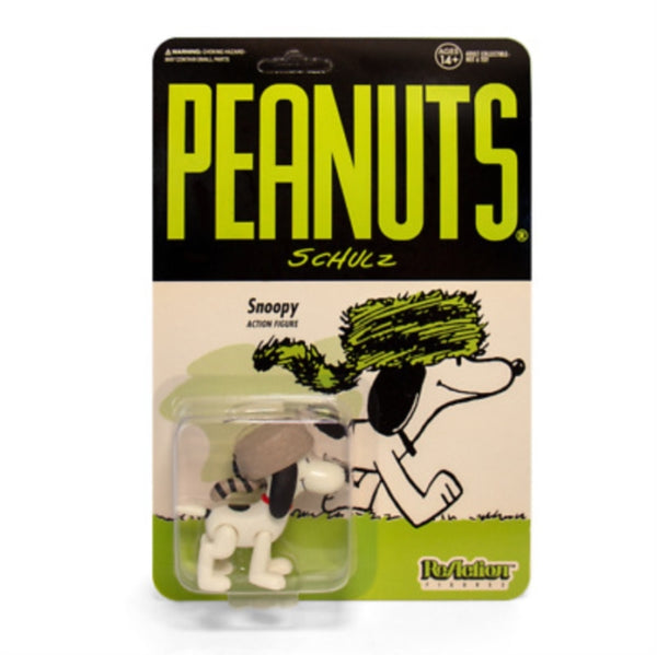 Peanuts Reaction Figure - Raccoon Hat Snoopy  super 7