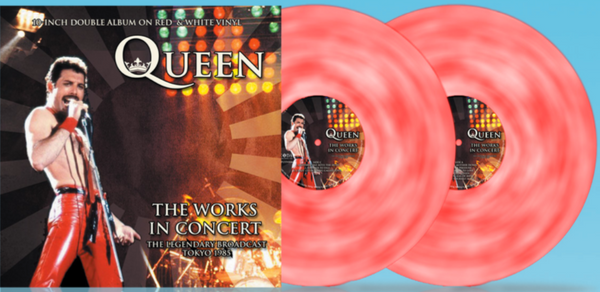 QUEEN  The Works In Concert Red & White Vinyl CPLTIV006   2 x 10" ltd numbered