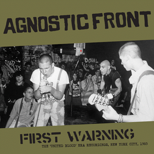 AGNOSTIC FRONT First Warning The United Blood Era Recordings vinyl lp RRS110