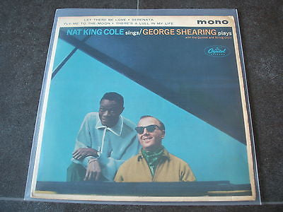 nat king cole sings / george shearing plays 1960's uk vinyl 7"  single   ex