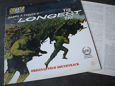 the longest day    original 1976  japanese pressing vinyl lp near mint + insert