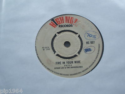 patsy   fire in your wire  1968 uk high note label ska calipso 7" single hs 007