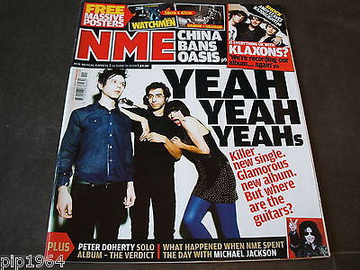 new musical express  nme  14 march  2009   front cover  yeah yeah yeahs