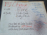 13th chime thirteenth chime   fire   signed original 1980's uk gothic punk 7" ex