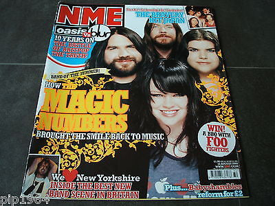 new musical express nme 13th aug 2005 front cover stars magic numbers  ex