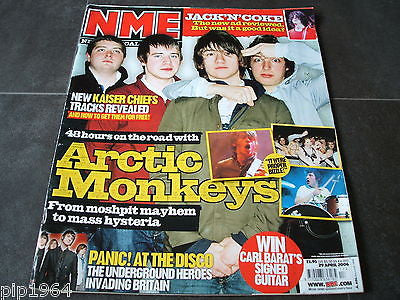 new musical express nme 29th april 2006 front cover stars arctic monkeys ex