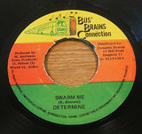 determine swarm me 1997 jamaican bus brains connection label 7" vinyl 45