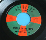mickey gilley world of my own  usa princess  label 7" vinyl  45   4015   ex