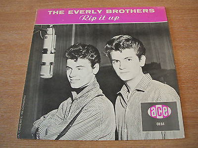 the everly brothers rip it up 1983  uk ace label vinyl lp  excellent