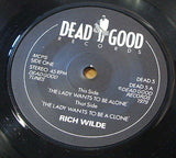 rich wilde the lady wants to be alone 1979 uk dead good label vinyl 7" vinyl 45