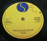 telex twist a saint tropez 1978 uk sire label vinyl 7" single  minimal synth