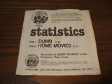 statistics dumb 1979 uk tyger label  7" vinyl 45 rare punk newave electro power