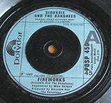 siouxsie & the banshees  fireworks 1982 uk polydor label 7" vinyl 45 gothic rock