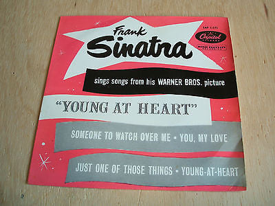 frank sinatra young at heart e.p 1955 uk issue vinyl 7" eap 1-571 big band jazz