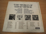 the world of david bowie 1973  uk issue early  vinyl compilation lp  blue labels