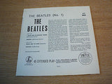 the Beatles No 1 ep  uk 1963  parlophone label  gep 8883  push out centre
