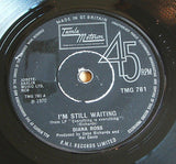 dianna ross   i'm still waiting   1970 uk motown  label  7" vinyl 45 tmg 781