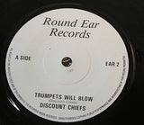 discount chiefs   trumpets will blow   1981 uk  7" vinyl 45 rare punk newave kbd