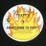 traffik  break away / something to party hot vinyl 12" soca calipso reggae ex ex