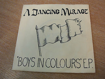 a dancing mirage boys in colours ep 1982 wide label 7"minimal synth experimental