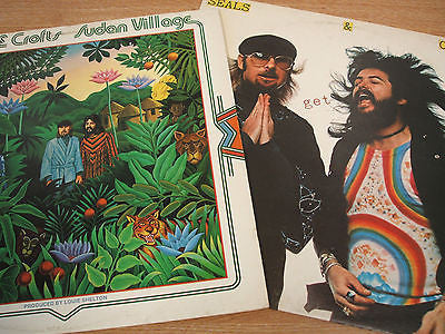 2 x new zealand issue seals & croft 12 " vinyl lp's sudan village & get closer