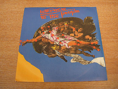 interview to the people 1979 uk virgin label 7" vinyl  single obscure rare