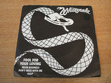 whitesnake fool for your loving 1980 uk united artist label vinyl 7" single ex