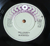 blackfoot  dry county  double 7" gatefold double pack atco label excellent