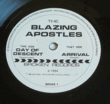 the blazing apostles  day of descent 1984 uk broken records vinyl 7" gothic rock