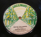 winston groovy i really love you 1978 uk greenway  label 7" vinyl single lovers