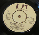 waldorf travers sad state of affairs 1979 united artists  label vinyl 7 inch 45