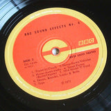 sound effects number 4  1971  bbc recordings sound effects vinyl lp  mint -