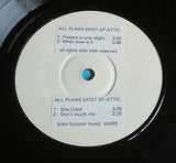 attick all plans exist e.p  1980 uk brain boosters label vinyl 7" 45 rare punk