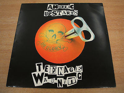 angelic upstarts  teenage warning   original 1979 uk issue  vinyl lp  mint -