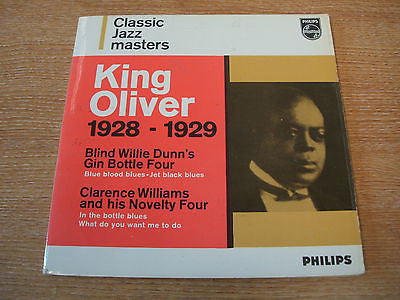 classic jazz masters king oliver 1928-1929  1960's uk philips label vinyl 45
