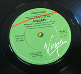 gillan  nightmare  1981  uk virgin label vinyl 7" single nwobhm  all excellent