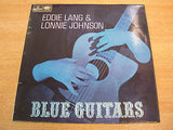eddie lang & lonnie johnson  blue guitars 1967 uk parlophone label vinyl lp mono