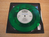 the damned gigolo  7" green vinyl + fold out poster sleeve grim 6 mint - gothic