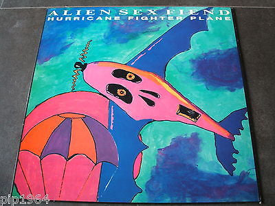 alien sex fiend   hurricane fighter plane  1987 uk anagram label  12" ex ex