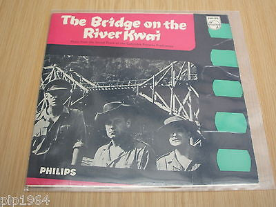 the bridge over the river kwai 1957 uk philips 7" ep malcolm arnold score vg+