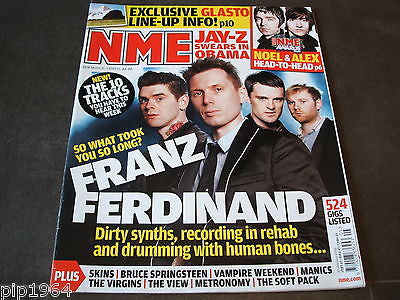 new musical express  nme  31  jan  2009   front cover  franz ferdinand