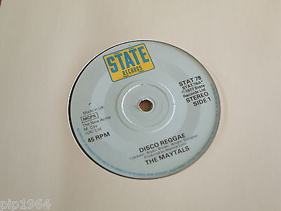 the maytals disco reggae 1977 uk state records 7" vinyl single stat 78 excellent