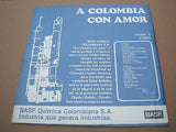a colombia con amor  south american / colombian pressing lp latin