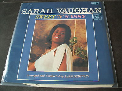 sarah vaughan sweet 'n' sassy  1960's  usa roulette label vinyl lp  excellent